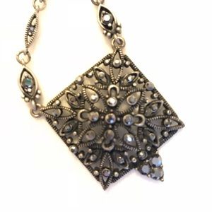 Vintage Black Filagree Necklace